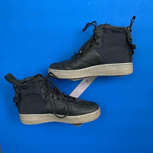 Nike Special Forces Air Force 1 SF AF1 Mid Green Womens Shoe Size  8 AA3966-300 - Picture 2 of 12